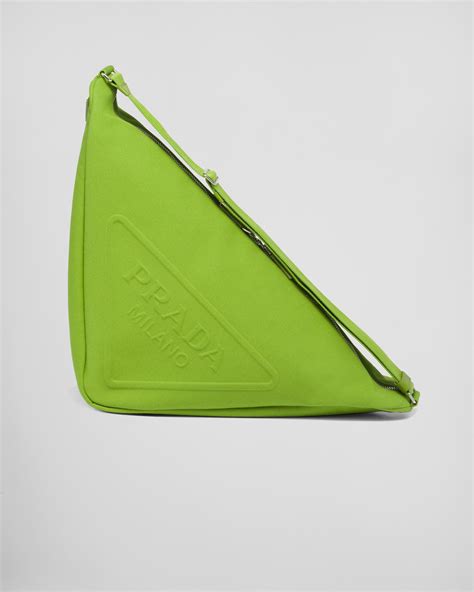 prada bag triangle green|Prada triangle bag dupe.